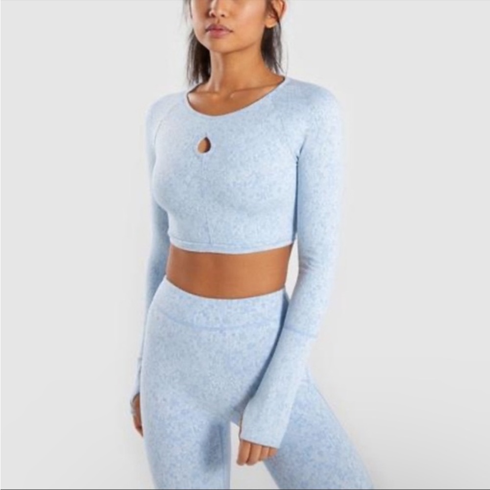 Gymshark Fleur Texture Blue Set - Small - Picture 2 of 6